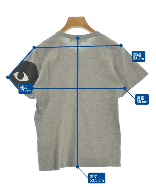 PLAY COMME des GARCONS（プレイコムデギャルソン）Tシャツ・カットソー グレー サイズ:S レディース/2200727878182