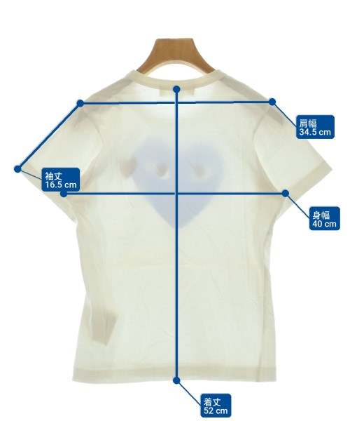 PLAY COMME des GARCONS（プレイコムデギャルソン）Tシャツ・カットソー 白 サイズ:XS レディース/2200727878199