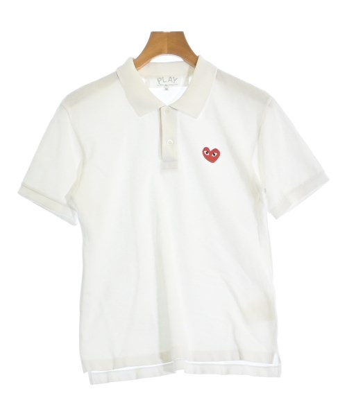 PLAY COMME des GARCONS(プレイコムデギャルソン)ポロシャツ 白 サイズ:M/2200683714043