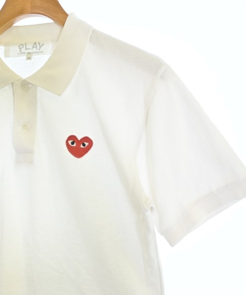PLAY COMME des GARCONS（プレイコムデギャルソン）ポロシャツ 白 サイズ:M メンズ/2200683714043