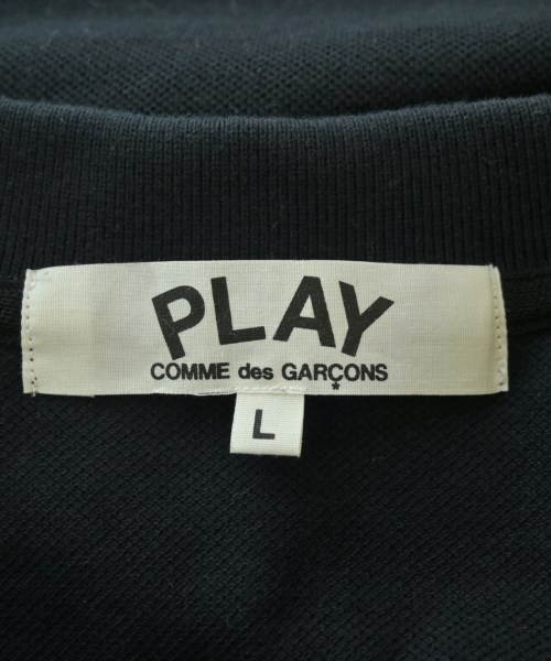 PLAY COMME des GARCONS（プレイコムデギャルソン）ポロシャツ 黒 サイズ:L レディース/2200685094051