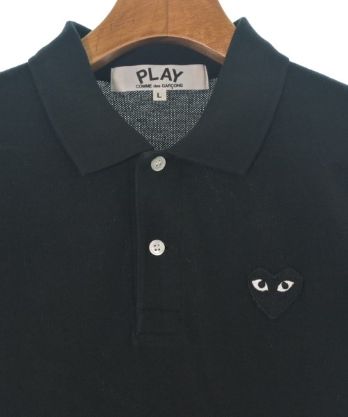 PLAY COMME des GARCONS（プレイコムデギャルソン）ポロシャツ 黒 サイズ:L レディース/2200685094051
