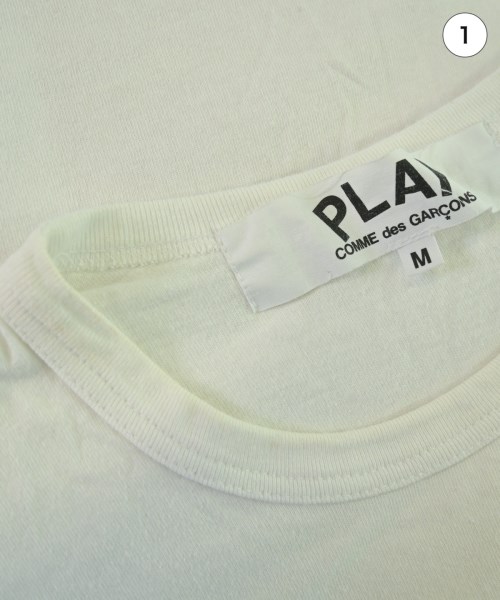 PLAY COMME des GARCONS（プレイコムデギャルソン）Tシャツ・カットソー 白 サイズ:M レディース/2200681586017