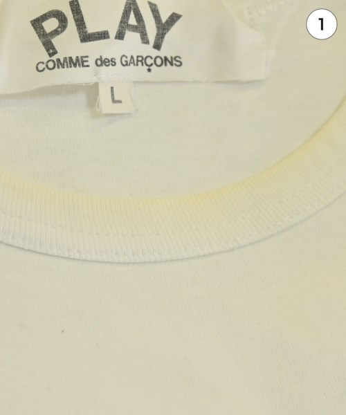 PLAY COMME des GARCONS（プレイコムデギャルソン）Tシャツ・カットソー 白 サイズ:L メンズ/2200685871201