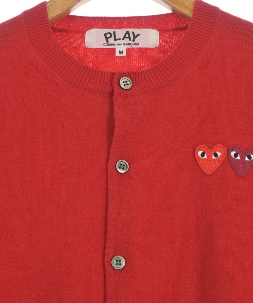 PLAY COMME des GARCONS（プレイコムデギャルソン）カーディガン 赤 サイズ:M レディース/2200687982011