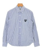PLAY COMME des GARCONS（プレイコムデギャルソン）カジュアルシャツ 青 サイズ:S レディース/2200684094014
