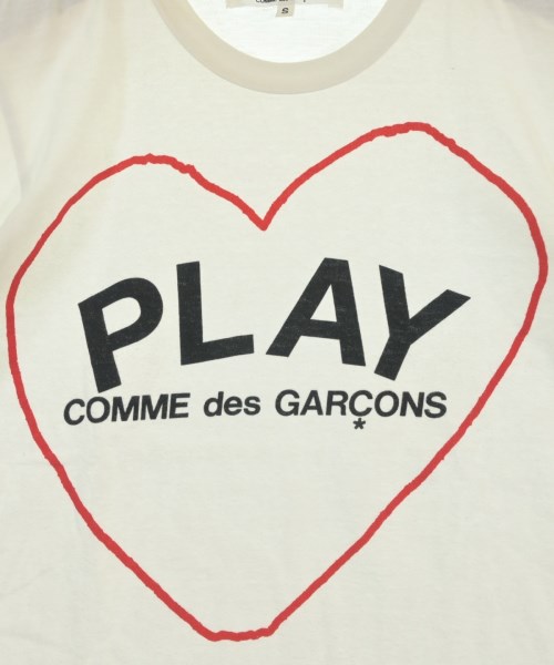 PLAY COMME des GARCONS（プレイコムデギャルソン）Tシャツ・カットソー 白 サイズ:S レディース/2200689120039