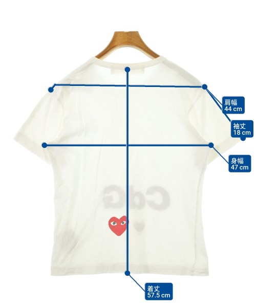 PLAY COMME des GARCONS（プレイコムデギャルソン）Tシャツ・カットソー 白 サイズ:S メンズ/2200684551074