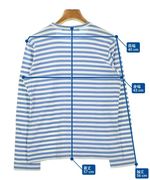 PLAY COMME des GARCONS（プレイコムデギャルソン）Tシャツ・カットソー 青 サイズ:L レディース/2200684885155