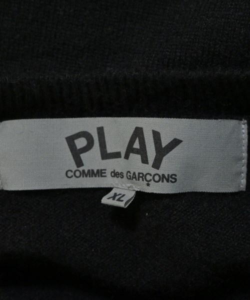 PLAY COMME des GARCONS（プレイコムデギャルソン）カーディガン 黒 サイズ:XL メンズ/2200691205076