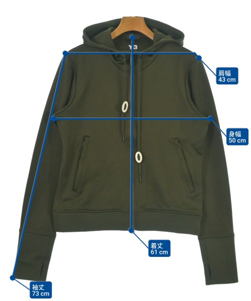 Y-3（ワイスリー）パーカー カーキ サイズ:S メンズ/2200636056114