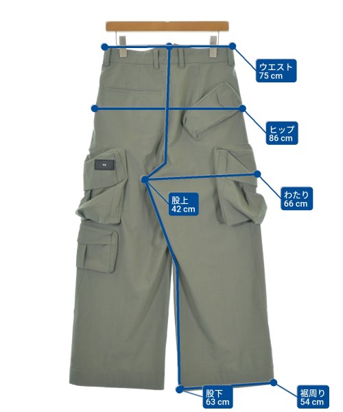 Y-3（ワイスリー）カーゴパンツ カーキ サイズ:XS メンズ/2200636606029