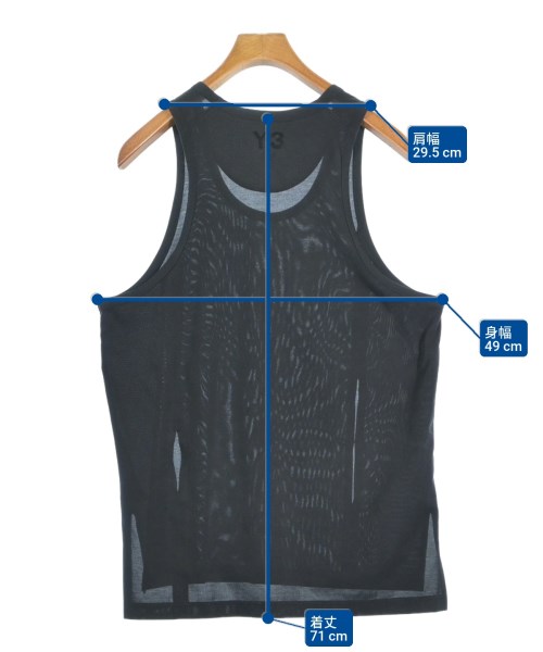 Y-3（ワイスリー）タンクトップ 黒 サイズ:S メンズ/2200640944032