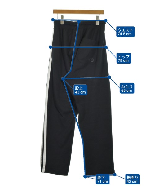 Y-3（ワイスリー）スウェットパンツ 黒 サイズ:XS メンズ/2200640986087