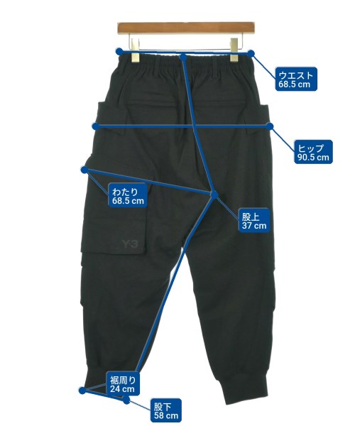 Y-3（ワイスリー）カーゴパンツ 黒 サイズ:XS メンズ/2200644081191