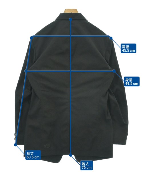 Y-3（ワイスリー）カジュアルジャケット 黒 サイズ:S メンズ/2200622897011