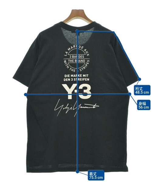 Y-3（ワイスリー）Tシャツ・カットソー 黒 サイズ:S メンズ/2200610085079