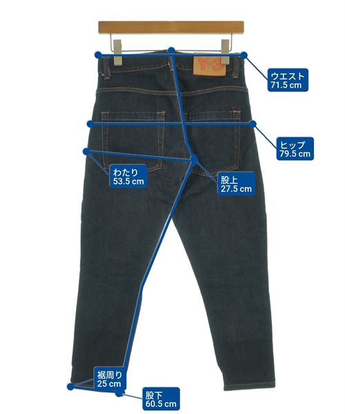 Y-3（ワイスリー）デニムパンツ 紺 サイズ:25(XS位) レディース/2200627339448