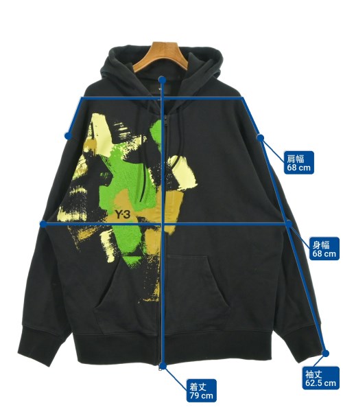 Y-3（ワイスリー）パーカー 黒 サイズ:2XL メンズ/2200615988030