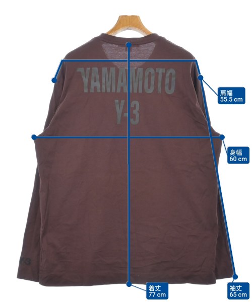 Y-3（ワイスリー）Tシャツ・カットソー 茶 サイズ:2XL メンズ/2200615988221
