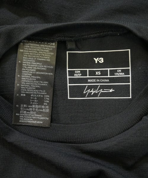 Y-3（ワイスリー）Tシャツ・カットソー 黒 サイズ:XS メンズ/2200632528035
