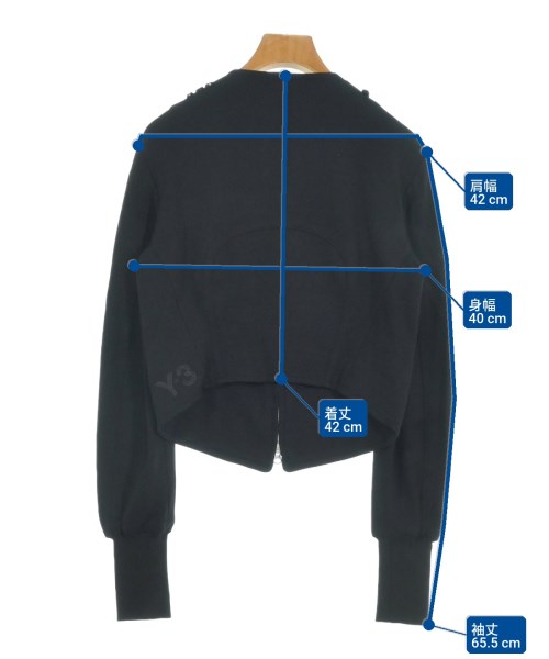 Y-3（ワイスリー）パーカー 黒 サイズ:S レディース/2200633072025