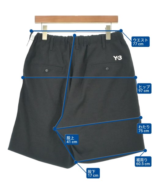 Y-3（ワイスリー）ショートパンツ 黒 サイズ:S メンズ/2200613598118