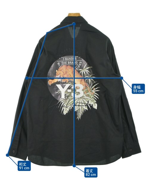 Y-3（ワイスリー）カジュアルシャツ 黒 サイズ:M メンズ/2200619735173