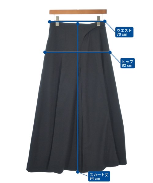 Y-3（ワイスリー）ロング・マキシ丈スカート 黒 サイズ:S レディース/2200619918187
