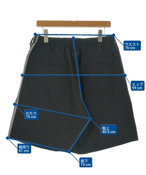 Y-3（ワイスリー）ショートパンツ 黒 サイズ:S メンズ/2200612570214