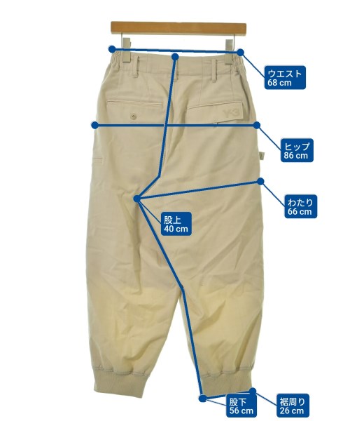 Y-3（ワイスリー）クロップドパンツ ベージュ サイズ:XS メンズ/2200672866036