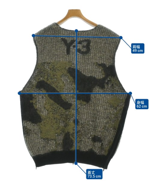 Y-3（ワイスリー）ベスト グレー サイズ:XL メンズ/2200673088093