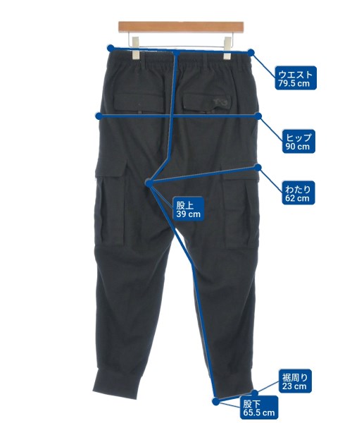 Y-3（ワイスリー）カーゴパンツ 黒 サイズ:M メンズ/2200674710047