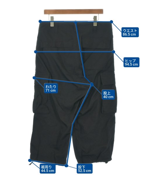 Y-3（ワイスリー）カーゴパンツ 黒 サイズ:XS メンズ/2200695098032