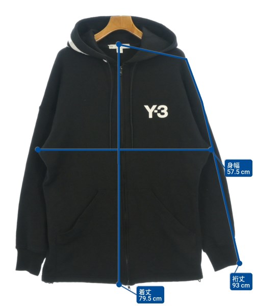 Y-3（ワイスリー）パーカー 黒 サイズ:S メンズ/2200700527014