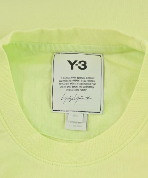 Y-3（ワイスリー）Tシャツ・カットソー 黄 サイズ:M メンズ/2200700565030