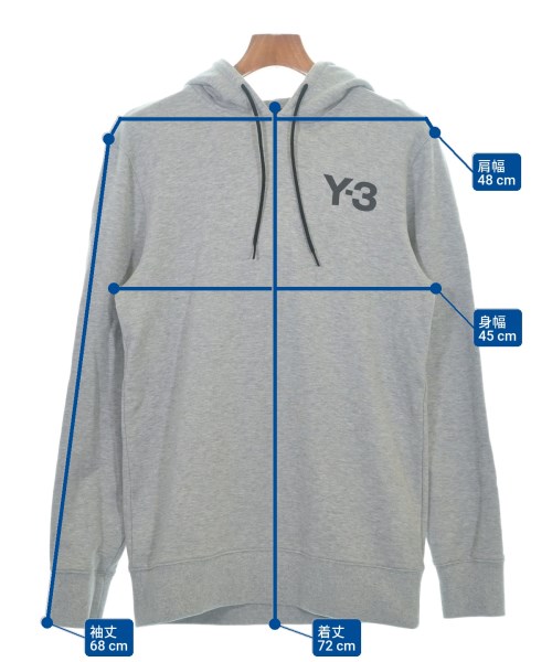 Y-3（ワイスリー）パーカー グレー サイズ:S メンズ/2200660287065