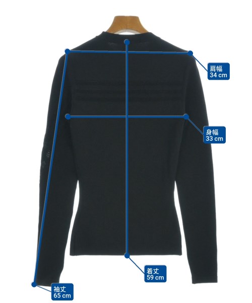 Y-3（ワイスリー）ニット・セーター 黒 サイズ:2XS(XXS位) レディース/2200660487076