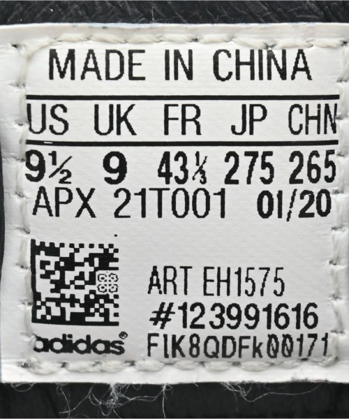 Y-3（ワイスリー）スニーカー 黒 サイズ:27.5cm メンズ/2200661991022