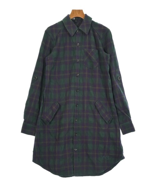 Y-3(ワイスリー)シャツワンピース 緑 サイズ:XS/2200649052110