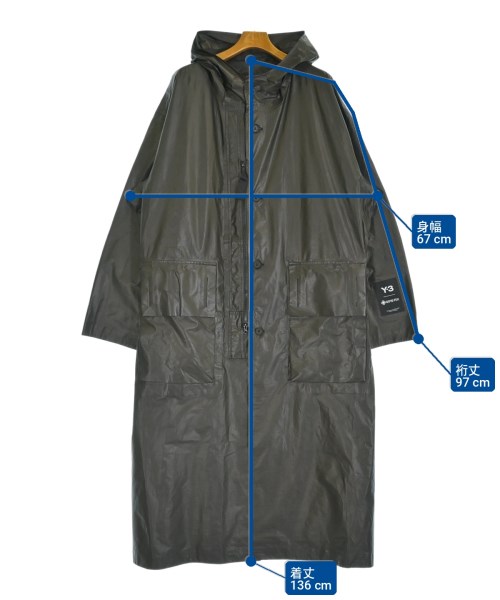Y-3（ワイスリー）コート グレー サイズ:L メンズ/2200714461021