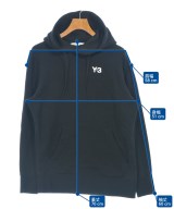 Y-3（ワイスリー）パーカー 黒 サイズ:2XS メンズ/2200718172015
