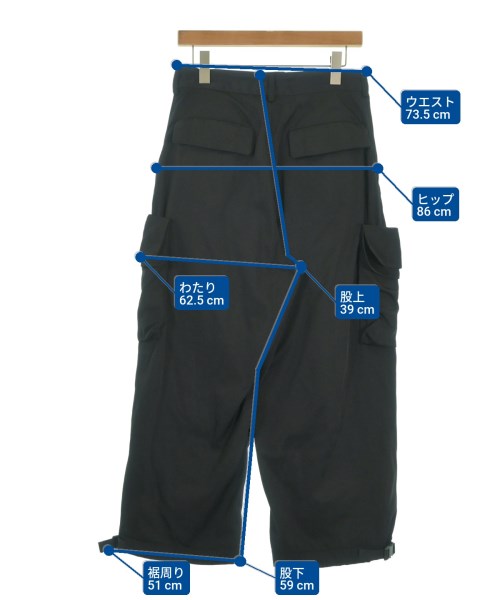 Y-3（ワイスリー）カーゴパンツ 紺 サイズ:XS レディース/2200651550086