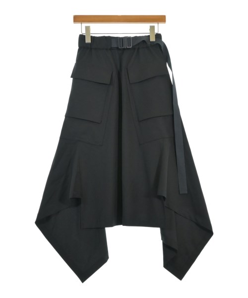 Y-3(ワイスリー)ロング・マキシ丈スカート 黒 サイズ:2XS/2200672071522