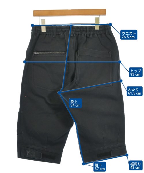 Y-3（ワイスリー）ショートパンツ 黒 サイズ:S メンズ/2200734361011