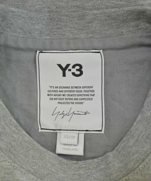 Y-3（ワイスリー）Tシャツ・カットソー グレー サイズ:XS メンズ/2200683393019