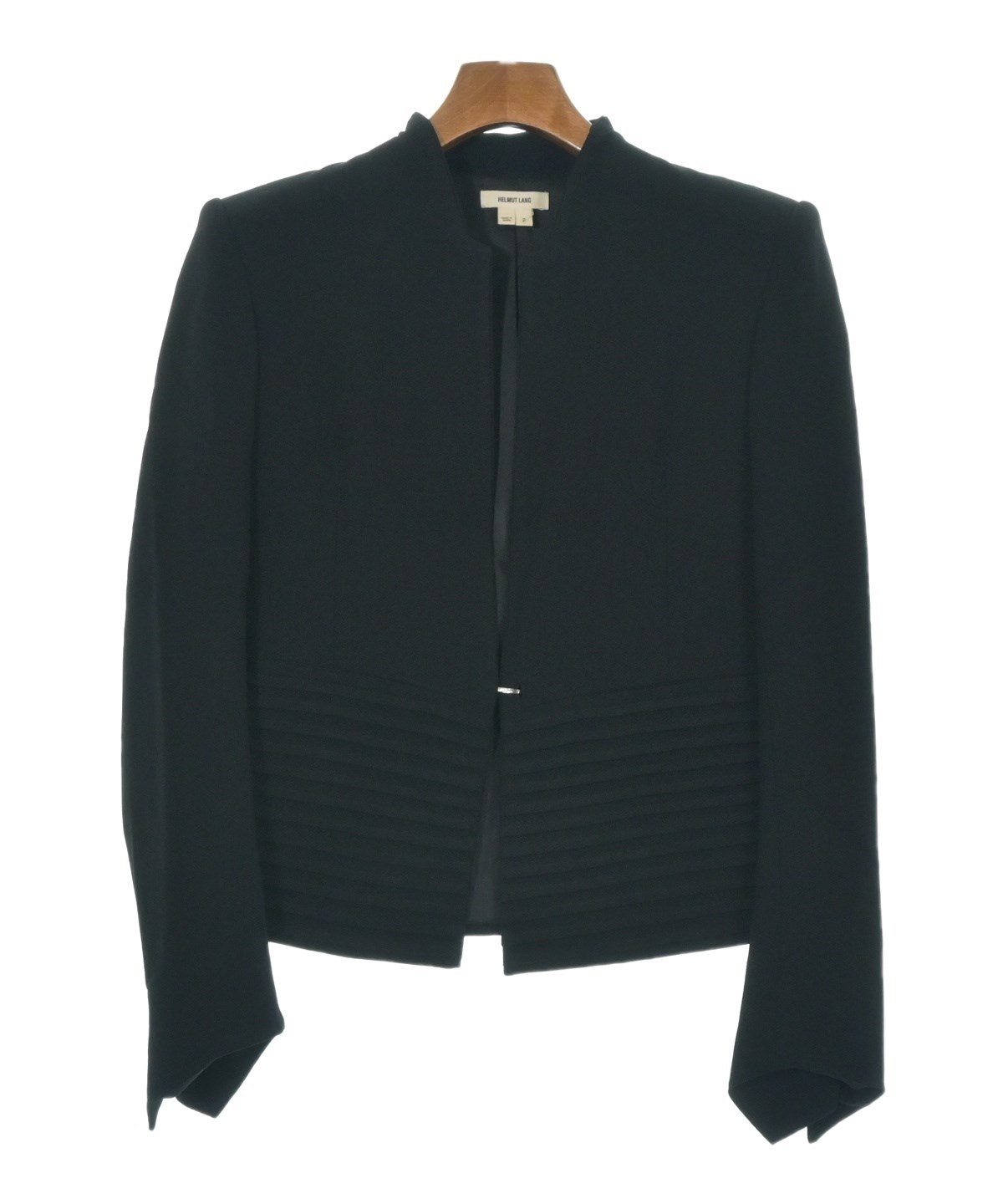 HELMUT LANG ヘルムートラング US製 コットン テーラードジャケット HELMUT LANG（ヘルムートラング）テーラードジャケット 黒 サイズ:2(M