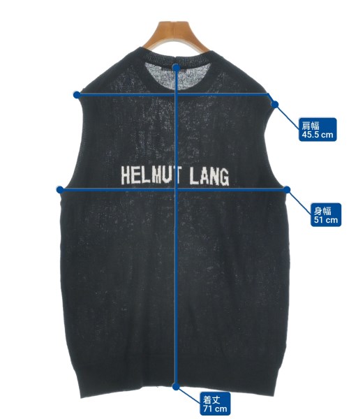 HELMUT LANG（ヘルムートラング）ベスト 黒 サイズ:F メンズ/2200642894021