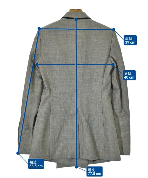 HELMUT LANG（ヘルムートラング）テーラードジャケット グレー サイズ:36(XS位) レディース/2200623691151