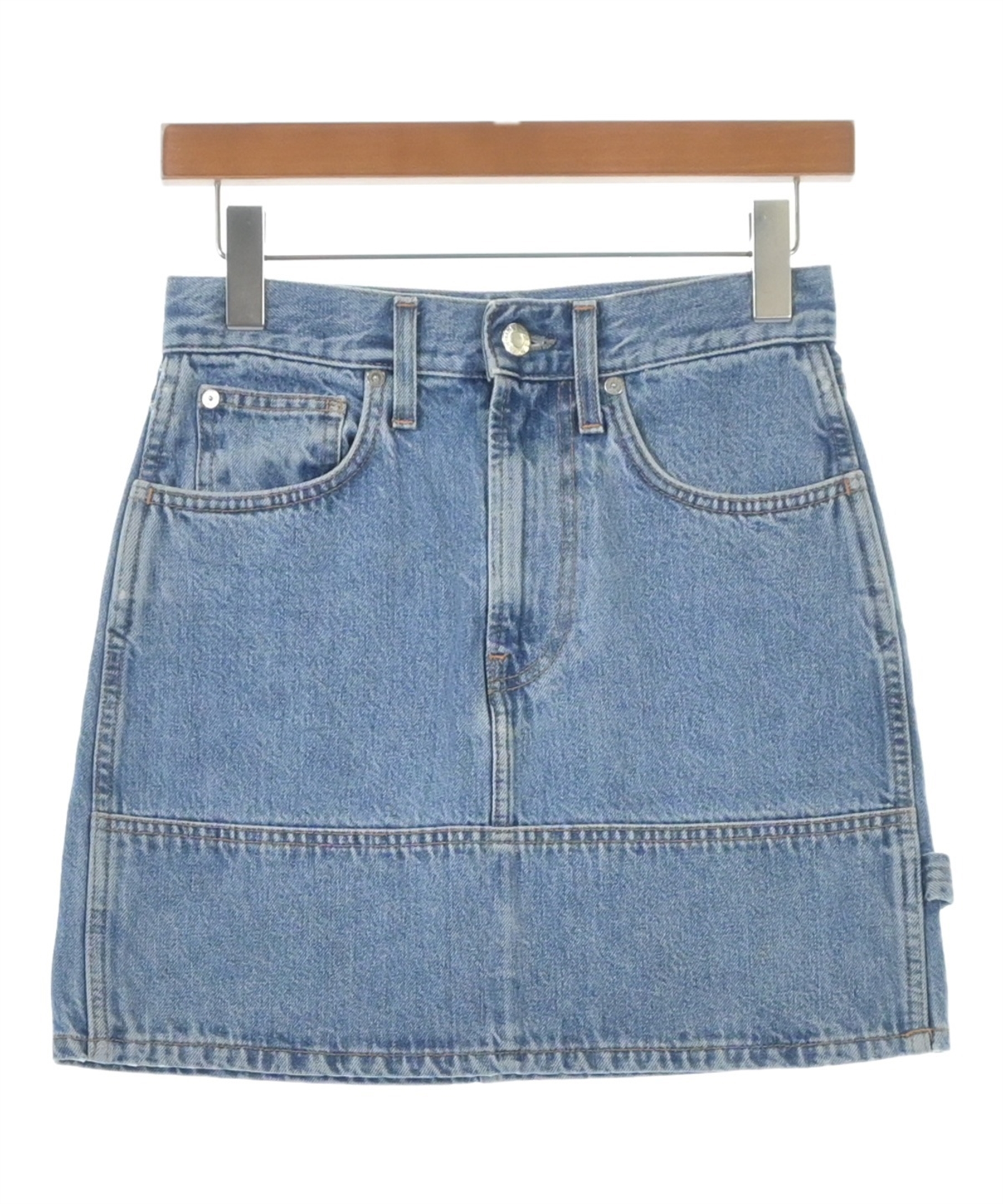 気まぐれ出品・値下げ不可・日本未入荷！新品！ヘルムートラング ミニスカート HELMUT LANG（ヘルムートラング）ミニスカート 青 サイズ:25(S位